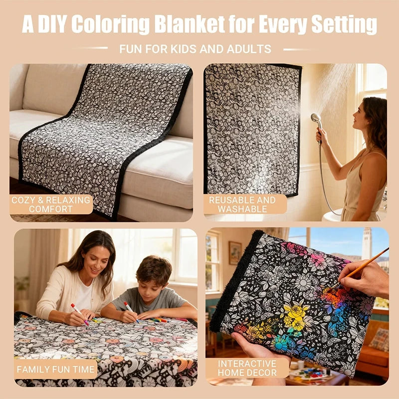 Washable Color Fleece Blanket
